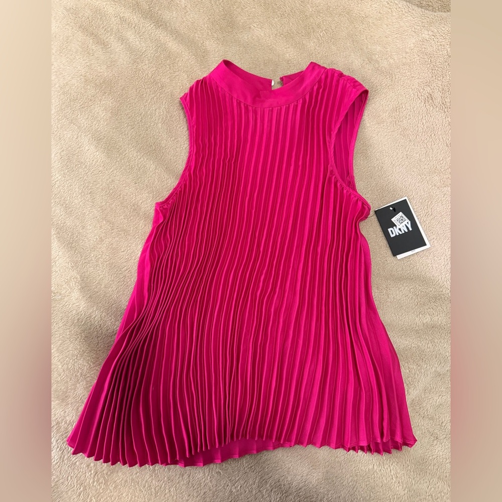 DKNY Fuchsia Sleeveless Dress